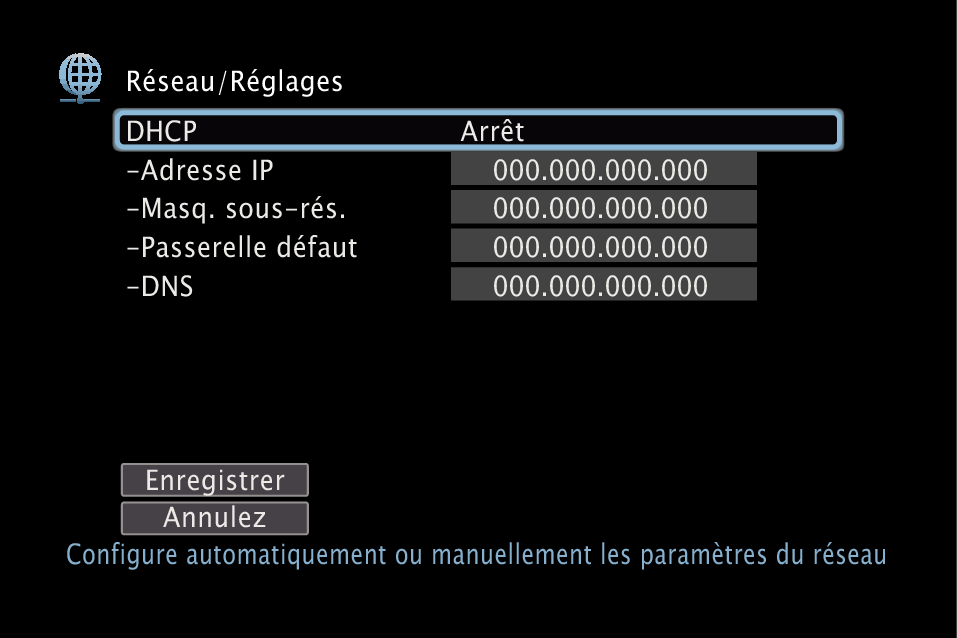 GUI NetworkSetup X4